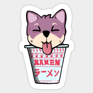 Ramen Dog Sticker